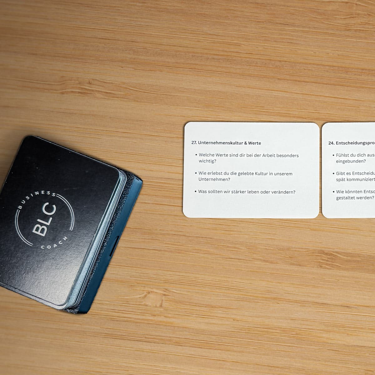 Kartenset ausgebreitet